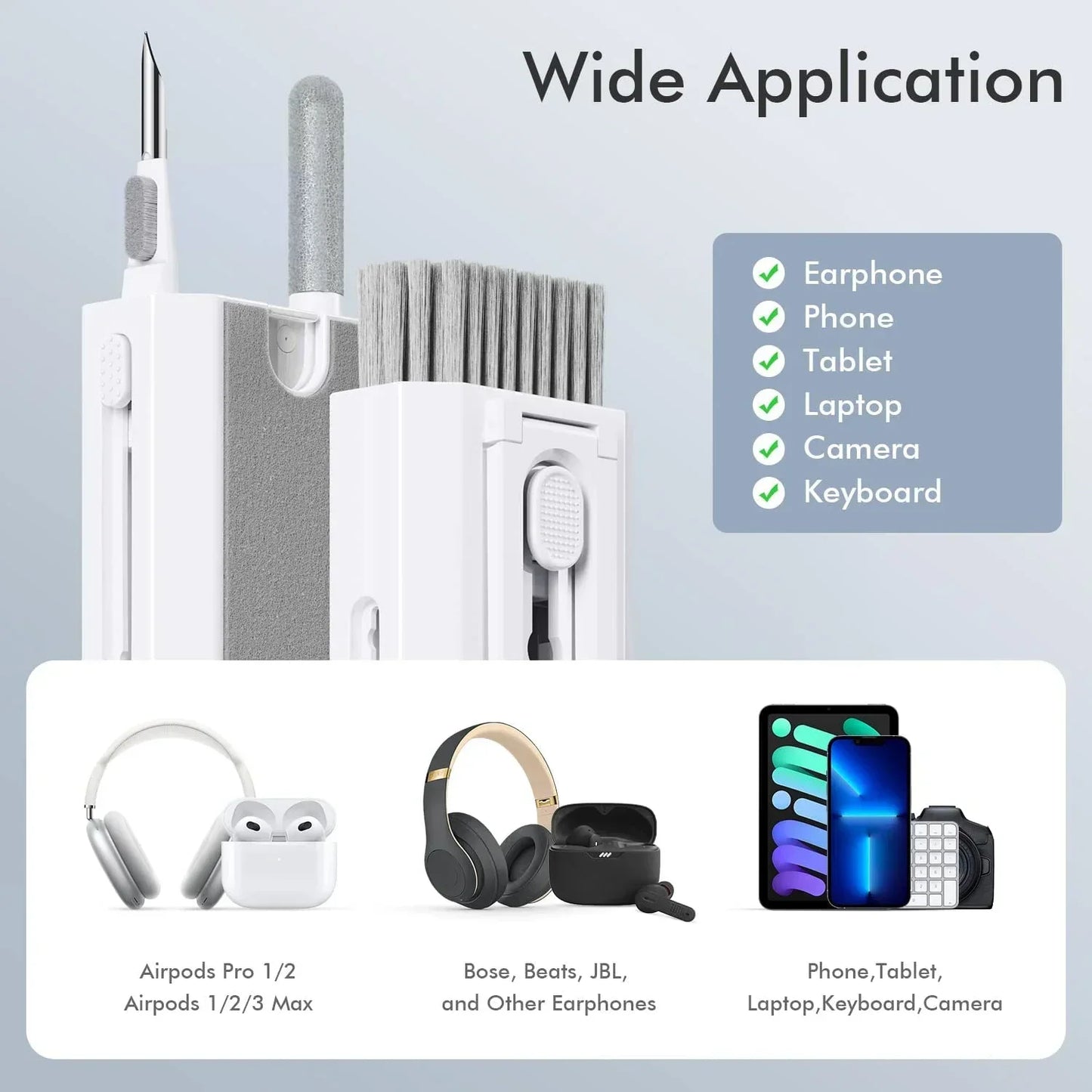 8 In One Electronic Cleaner For Earphones Phones