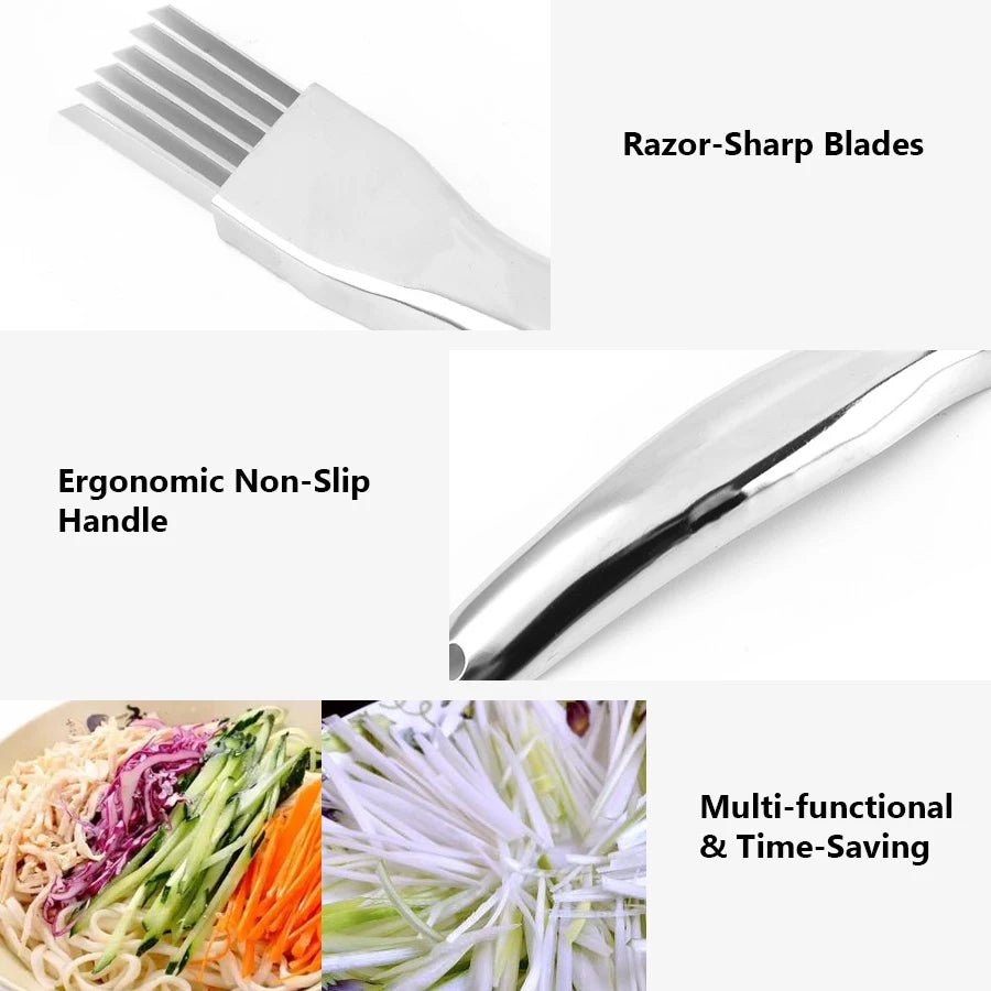 Curved Handle Onion Chopper Knife