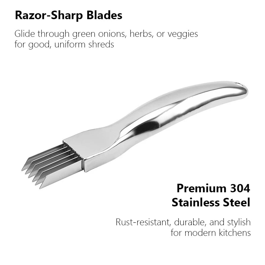 Curved Handle Onion Chopper Knife