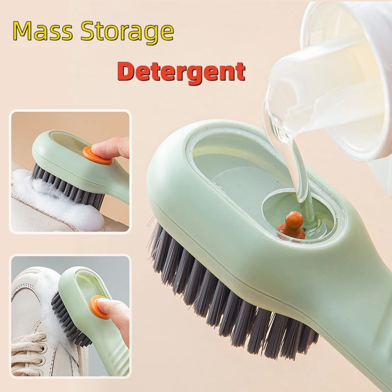Long Handle Shoe and Clothing Brush