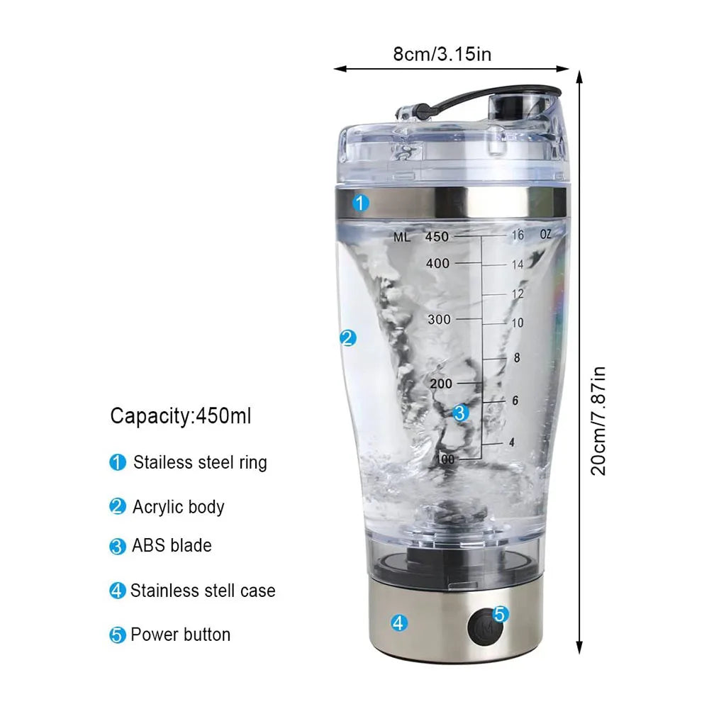 Electric Mixing Cup Portable Protein Powder