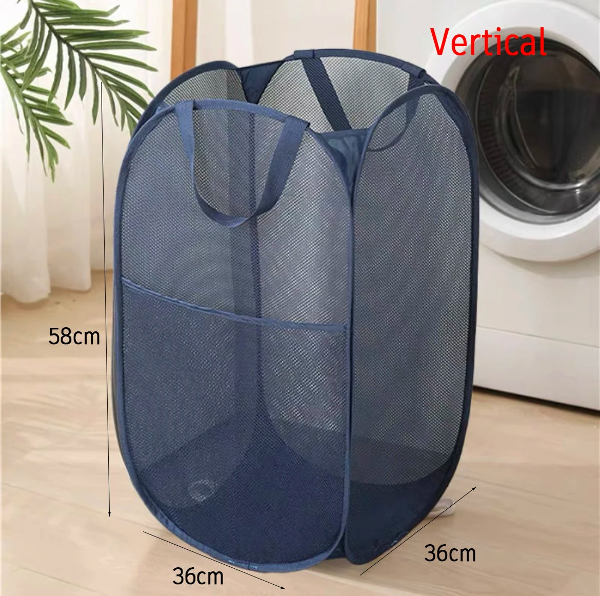 Foldable Mesh Laundry Basket
