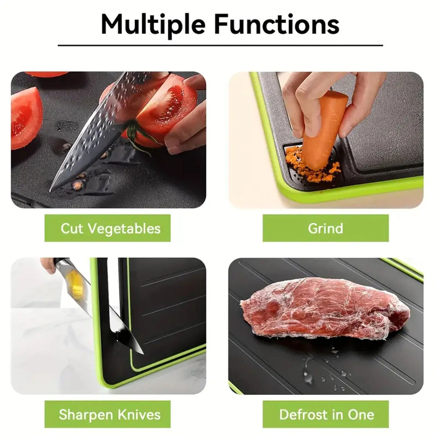 4-in-1 Defrosting and Cutting Board