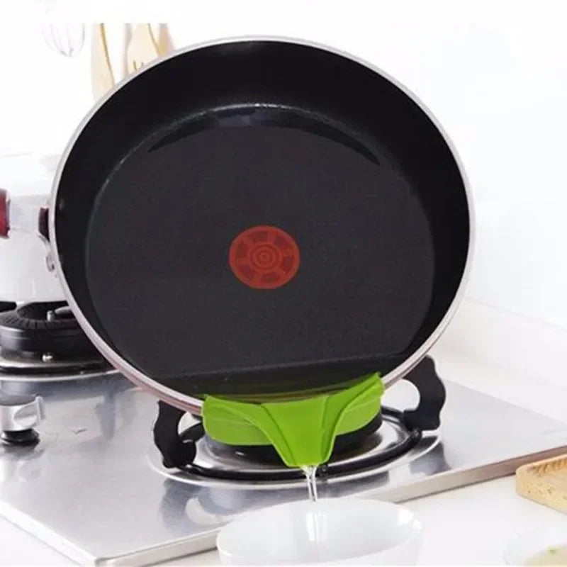 Anti-Spill Silicone Pour Funnel