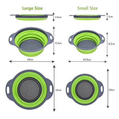 Foldable Silicone Drainer Basket