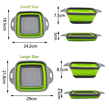 Foldable Silicone Drainer Basket