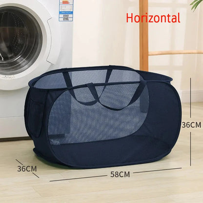 Foldable Mesh Laundry Basket