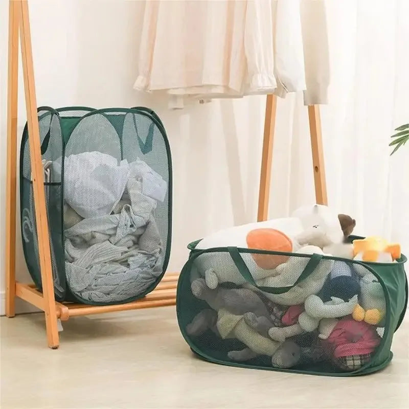 Foldable Mesh Laundry Basket