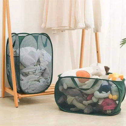 Foldable Mesh Laundry Basket