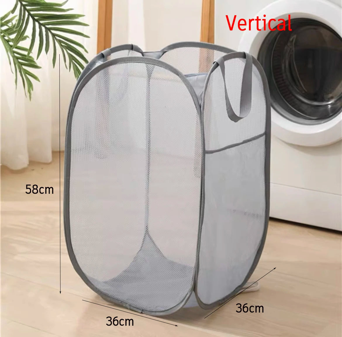 Foldable Mesh Laundry Basket