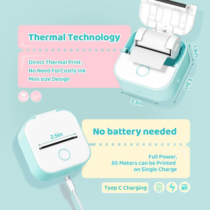 Mini Thermal Sticker Printer