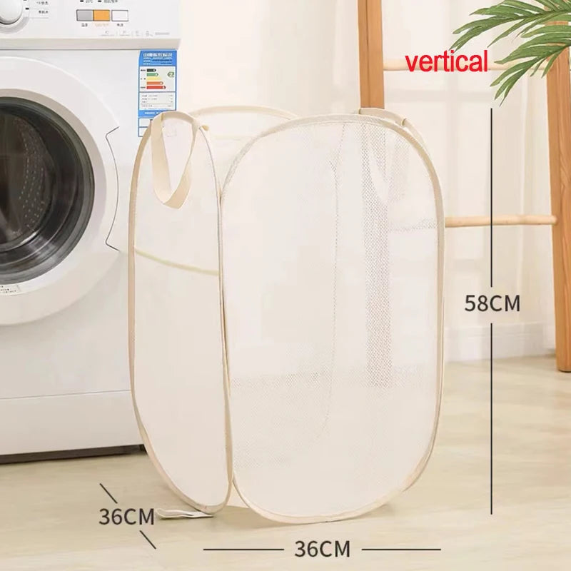 Foldable Mesh Laundry Basket