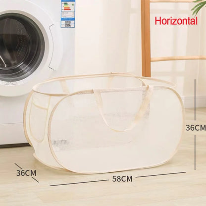 Foldable Mesh Laundry Basket