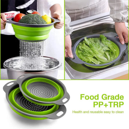 Foldable Silicone Drainer Basket