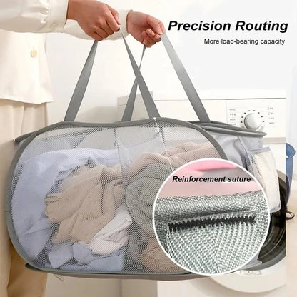 Foldable Mesh Laundry Basket