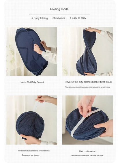 Foldable Mesh Laundry Basket