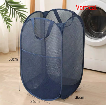Foldable Mesh Laundry Basket
