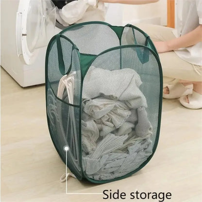 Foldable Mesh Laundry Basket