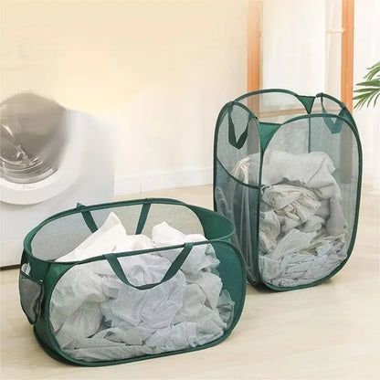 Foldable Mesh Laundry Basket