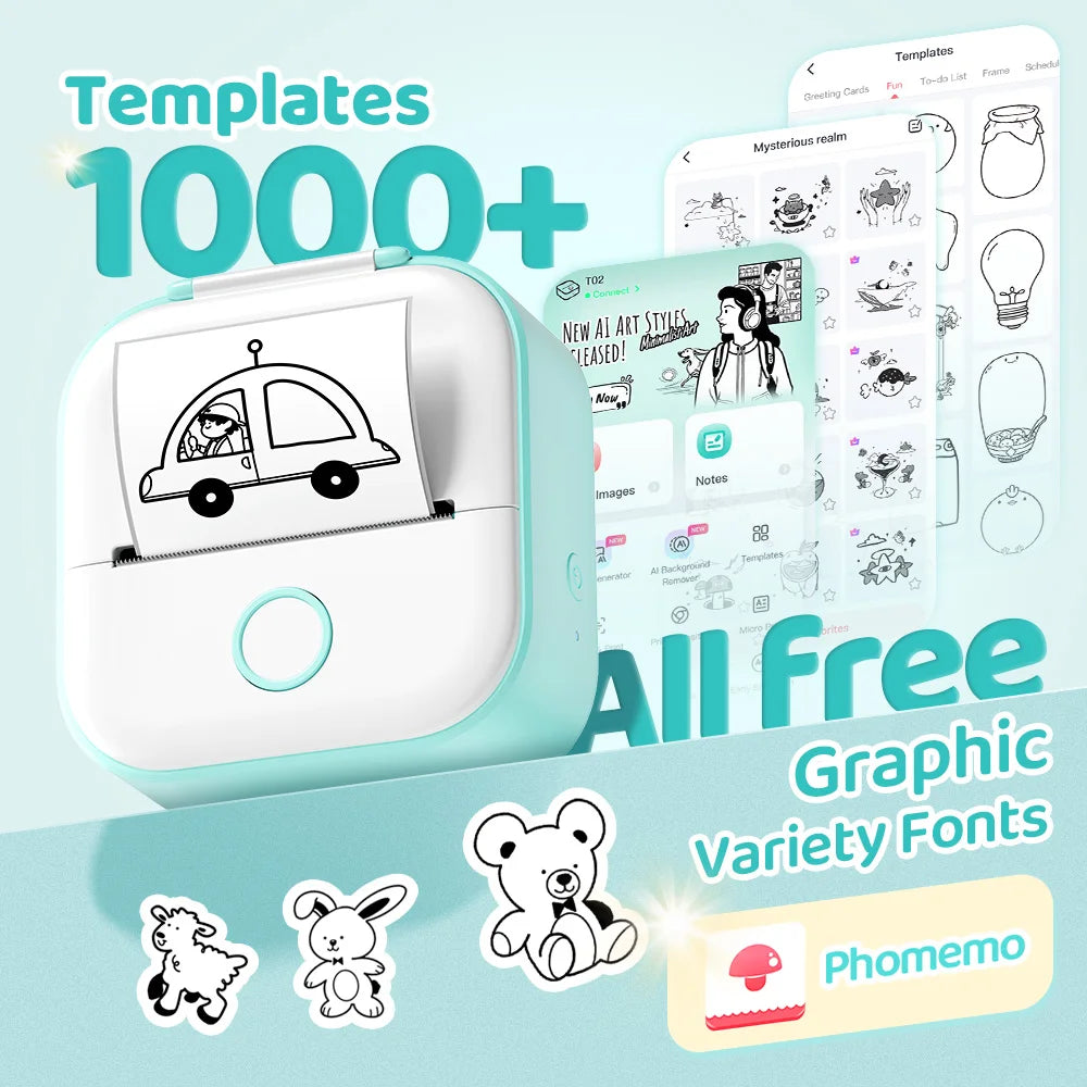 Mini Thermal Sticker Printer
